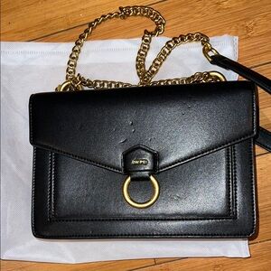 JW PEI Black Bag with Gold Accents